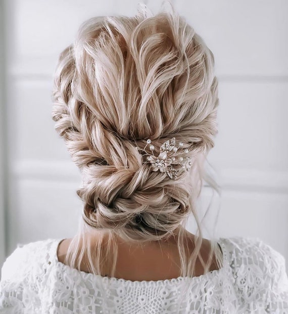 Silver Bridal Hair Pins Rose Gold Hair Pin Bridesmaid - Etsy Silver Bridal Hair Pins Rose Gold Hair Pin Bridesmaid - Etsy
