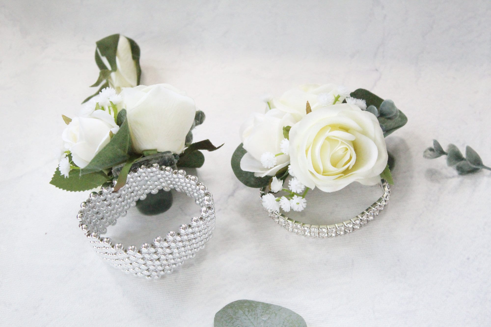 Corsage / Boutonnieres Pins 2.0 Pearl White