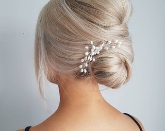 Rose Gold Pearl Hair Pins  -Hair Jewellery For Bridesmaid - Bridal Hairpiece - Wedding Hair Accessories - Bridal Hair Pin