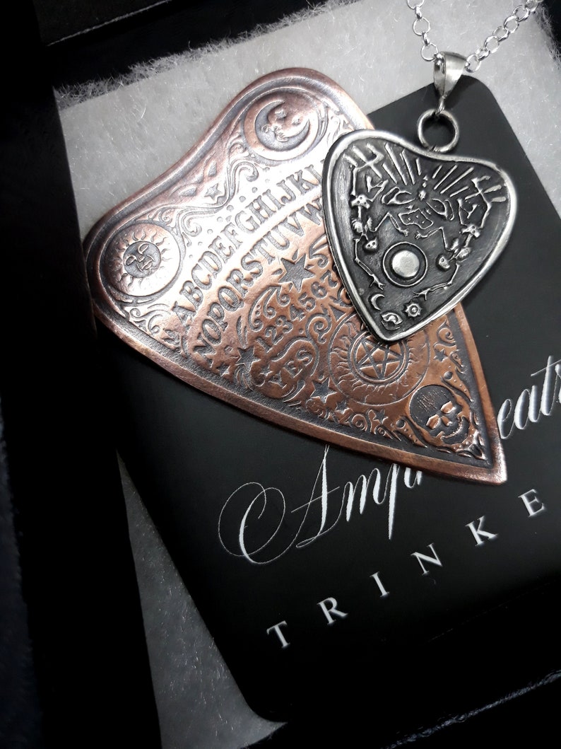 Ouija Board With Sterling Silver Pendant Planchette Set. Etsy Australia