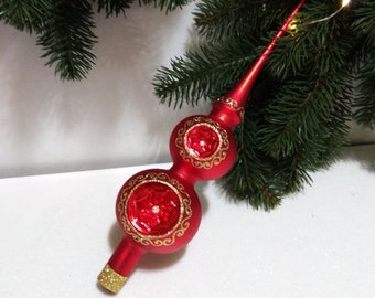 blown glass vintage soviet 32cm ornaments Christmas tree topper blue vintage christmas tree glass ornaments tree topper 12.6 blown glass vintage soviet 32cm ornaments Christmas tree topper blue vintage christmas tree glass ornaments tree topper 12.6