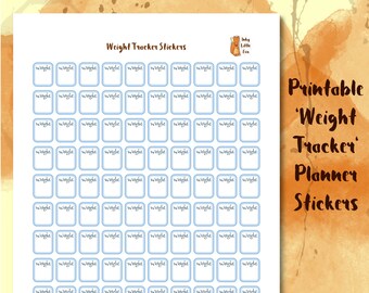 printable weight tracker for filofax personal planners etsy baby weight tracker