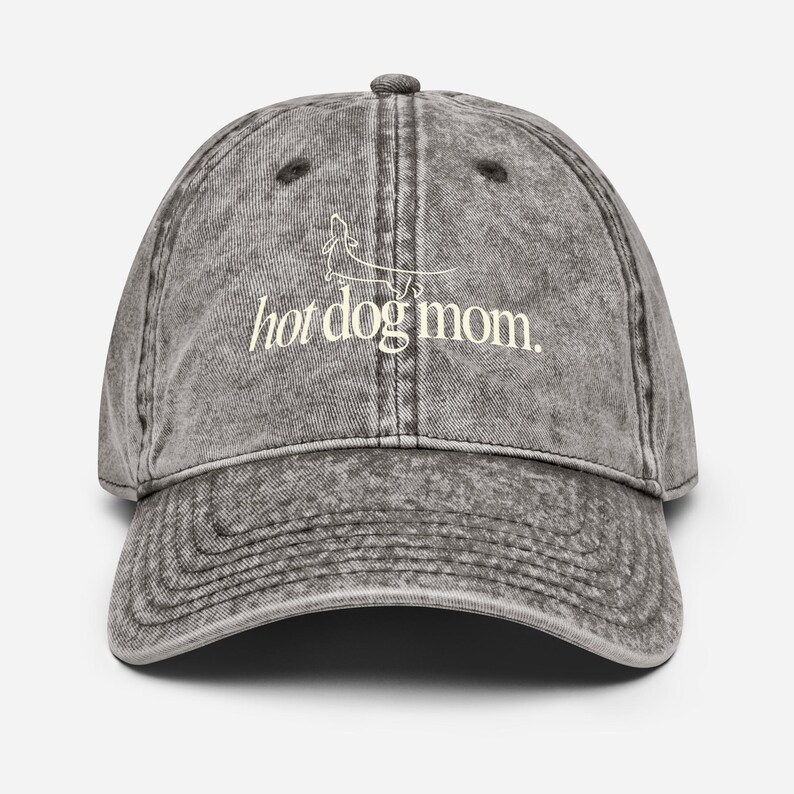 Gorra de algodón vintage para amantes de los perros salchichas. imagen 7