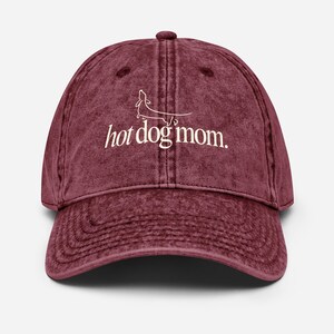 Gorra de algodón vintage para amantes de los perros salchichas. imagen 4