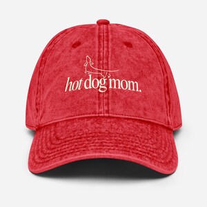 Gorra de algodón vintage para amantes de los perros salchichas. imagen 5