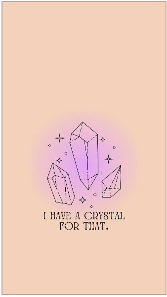 Buy Phone Wallpaper Download Digital File Crystal Aesthetic Witchy Online  in India  Etsy