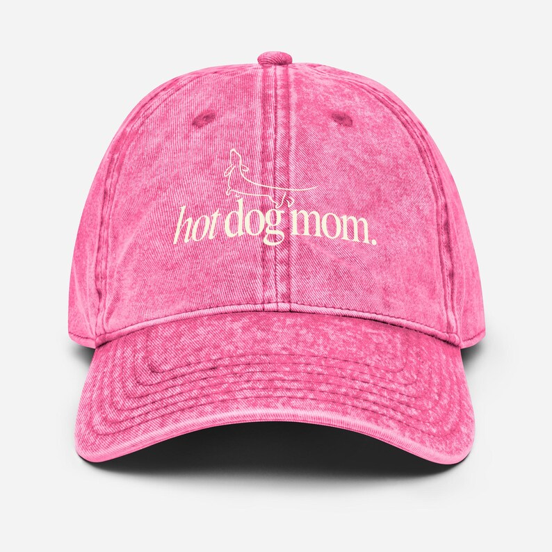 Gorra de algodón vintage para amantes de los perros salchichas. imagen 6