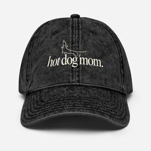 Gorra de algodón vintage para amantes de los perros salchichas. imagen 2