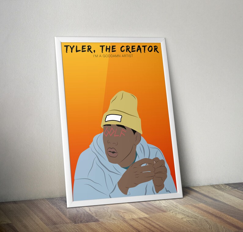 Tyler The Creator A3 Print Flower Boy Odd Future Wolf Gang Home Decor Poster