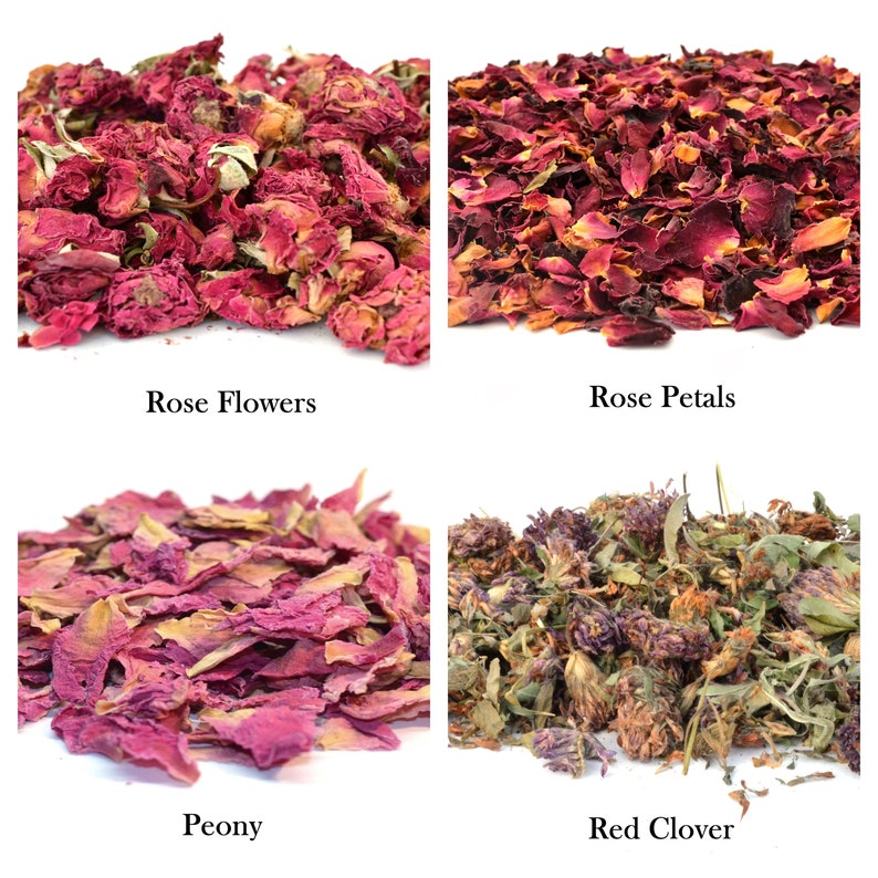 Natural Dried Flowers & Petals 60 Types Herbal Tea Supplies Infusion Gin Tonic Botanicals Highest Quality Flowers Free UK Shipping image 5