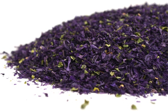 Blue Mallow Petals Cut 5g 50g Edible Dried Flowers Malva Etsy