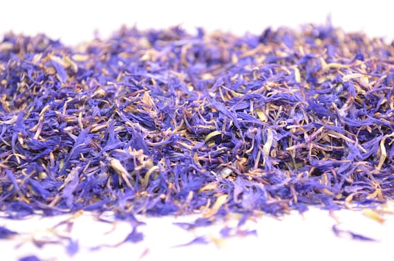 Herbal Tea Making Black Purple Dried Cornflower Petals Craft Soap Confetti