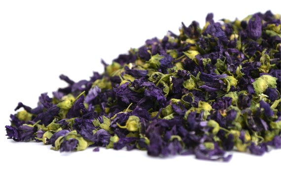 Blue Mallow Flowers Herbal Blue Tea Natural Confetti Etsy