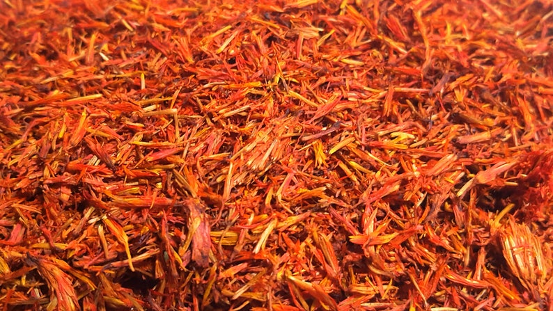 Dried Safflower Food Coloring Natural Dye Flower Crafts Soap Candle Supplies Tincture Herbal Tea Infusion Dried Flowers Arrangements image 4