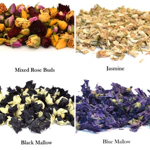 Dried Flowers 54 Types Culinary Grade Edible Flowers for Herbal Tea Cake Decoration Infusion Gin Tonic Dry Edible Petals UK Stock image 4