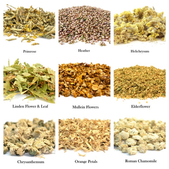 Various Dried Flowers 60 Types Soap Bath Bomb Candle Natural Etsy