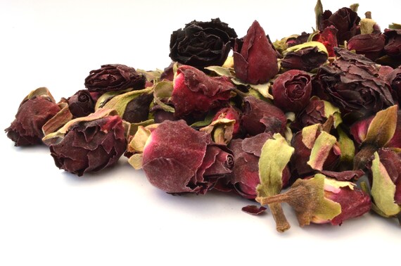 Scented Pink ROSE BUDS / Dried Whole Flowers / Potpourri /Soap