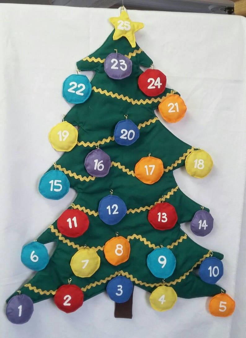 Tree shaped reusable advent calendar