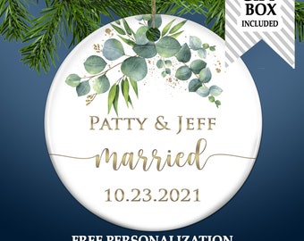 Wedding Gift Personalized Ornament Gift for Newlyweds Gift for Couple Personalized  Wedding Gift for Couple gift for Him gift for Her