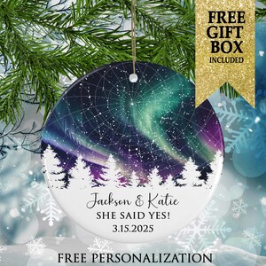 Wedding Gift for Couple Unique Custom Star Map Ornament, The Night We Met, Where It All Began, Personalized Star Map by Date, Night Sky Map