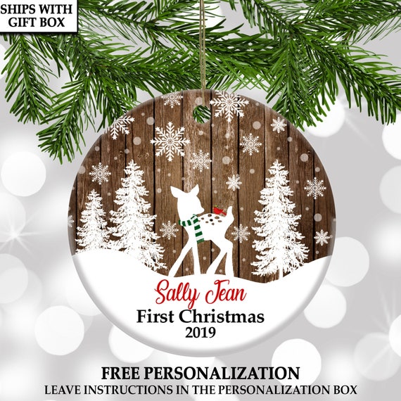 personalized baby first xmas ornaments