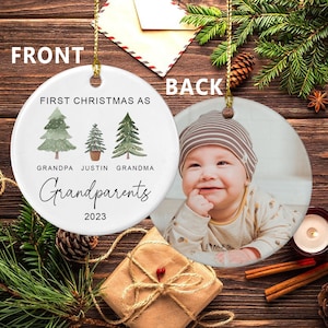 First Christmas as Grandparents Ornament, Grandparent Gift,  New Grandparents Ornament,  Grandparents Ornament, Christmas Ornament, Keepsake