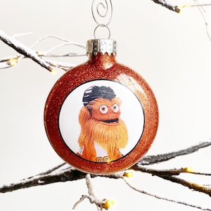 Gritty Glass Ornament // Christmas // Halloween