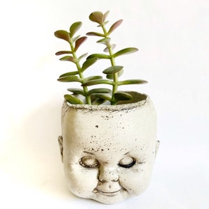 Plantador de cabeza de muñeca de hormigón medio &quot;Kayla&quot;