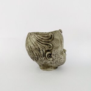 Concrete Doll Head Planter Extra Small Kemi image 6