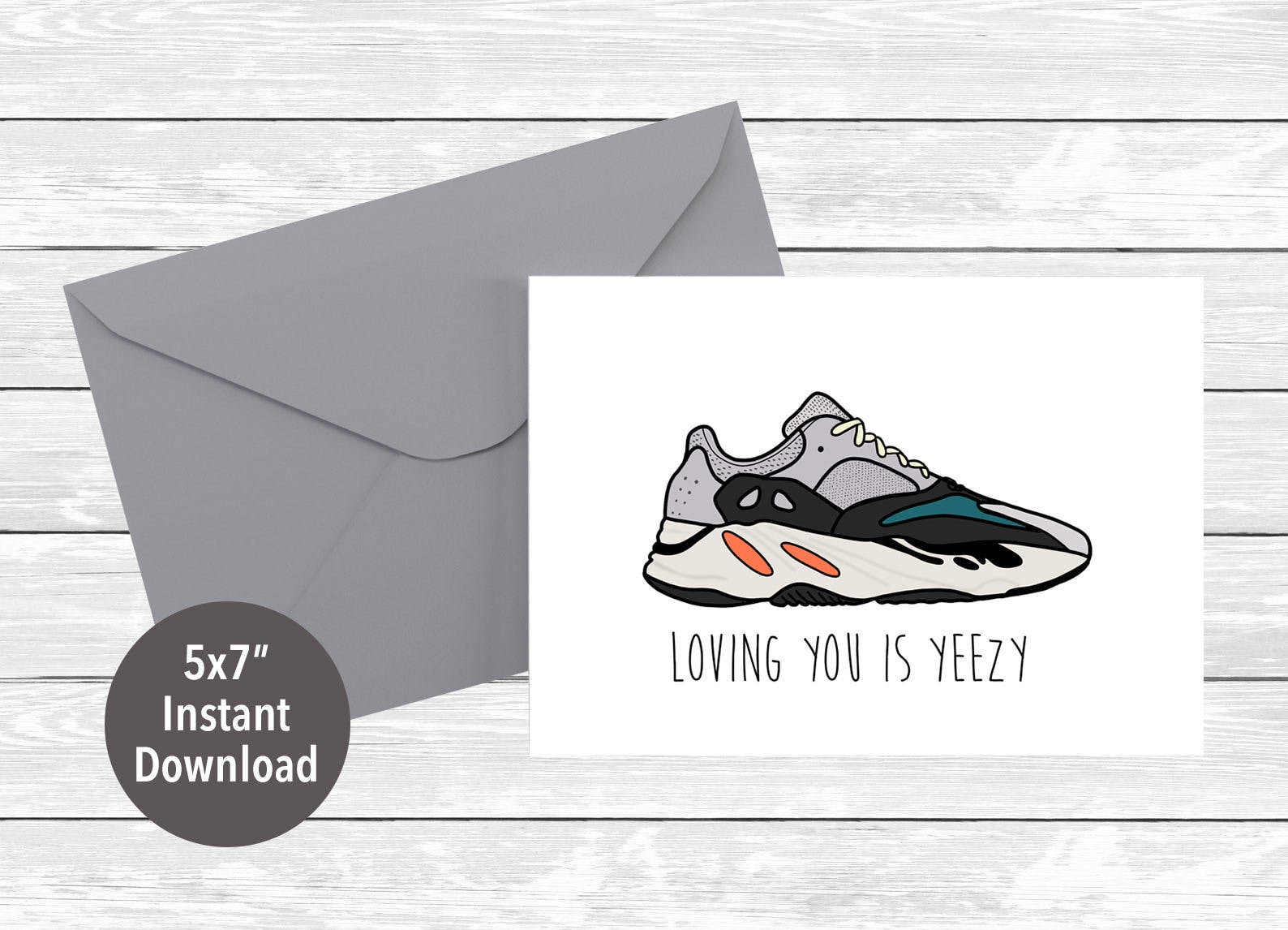 Yeezy Sneaker Card