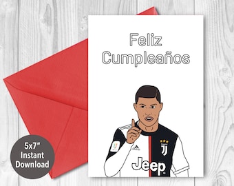 Cristiano Ronaldo Birthday Card