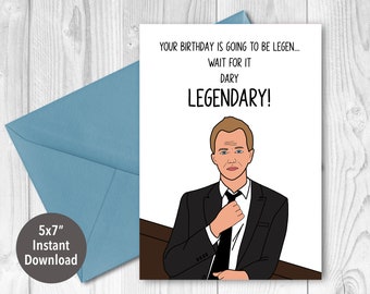 Barney - How I met Your Mother Birthday Card