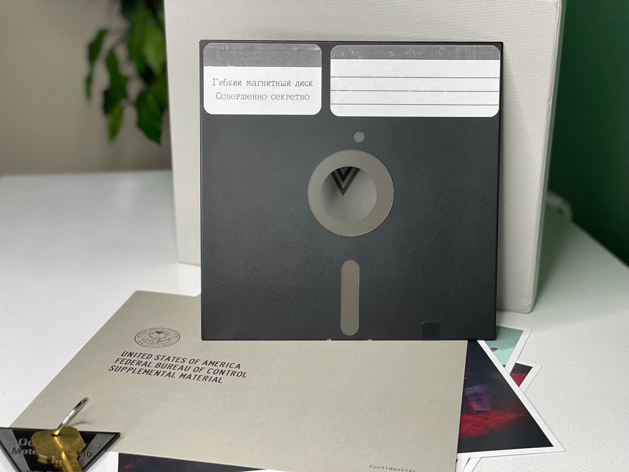 Control Inspired Floppy Disk Object of Power Replica Etsy