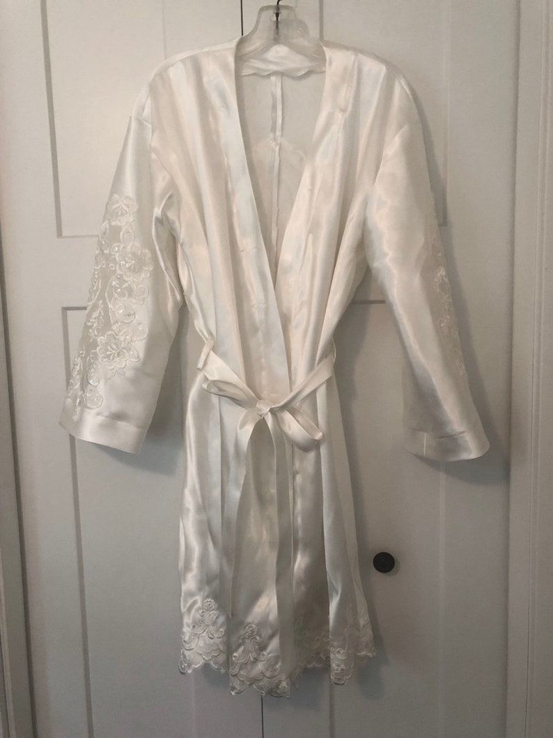 Wedding Day Robe for the Bride Made Using Fabric From Your Etsy