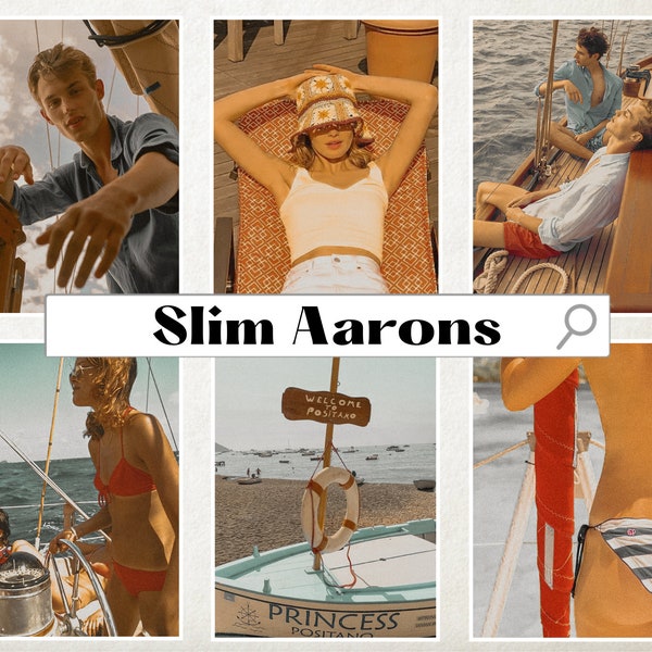 5 Slim Aarons LIGHTROOM Presets Mobile Desktop - Vintage - 1960's - A Wonderful Time - Poolside - Jetsetter - Palm Beach - Retro - Download