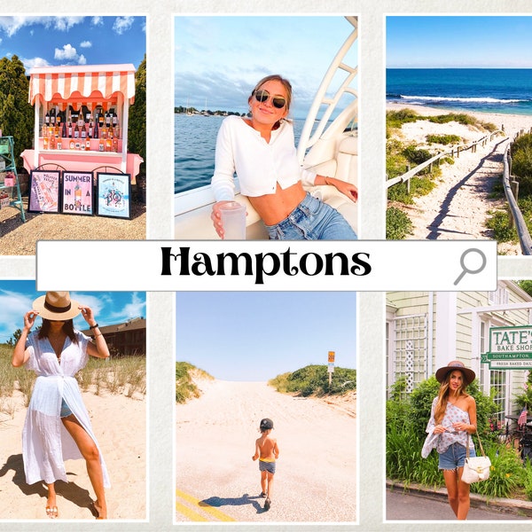 Hamptons LIGHTROOM Mobile Desktop Preset - East Coast - Summer - New York - Out East - Insta - Preppy -  Influencer - Blogger -Download