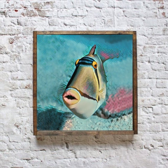 Fish Art, Fish Lover Gift, Tropical Wall Art, Beach Decor, Animal Art,  Nursery Art Ideas, Relaxation Wall Art, Fish Drawing, Sea Wall Art 