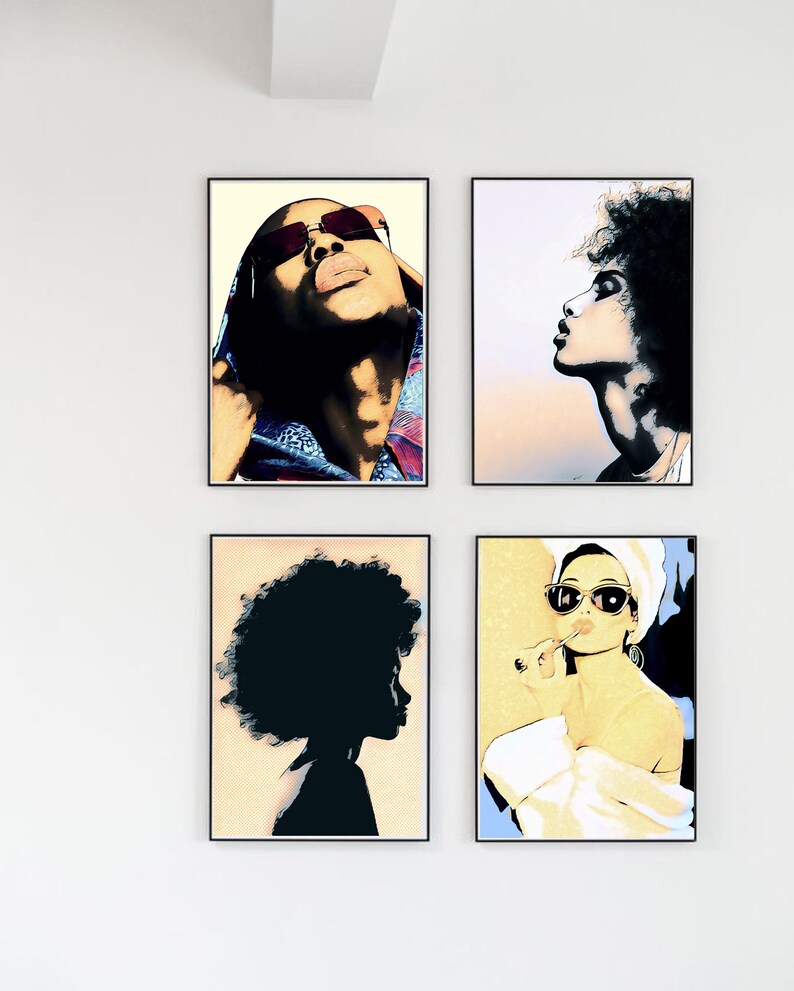 Modern Art Portrait, Female Portrait, Modern Wall Art, Portrait Art