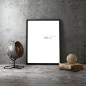 Love Wall Art, Love Quotes, Quote Art Print, Inspirational Quote, Romantic Art Print, Romantic Gifts, Romantic Wall Art, Minimalist Wall Art