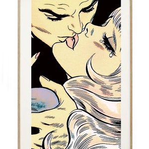 Comic Wall Art, Love Art Print, Comic Pop Art Poster, Canvas Pop Art, Modern Wall Art, Comic Art Print, Modern Wall Decor, Canvas Art