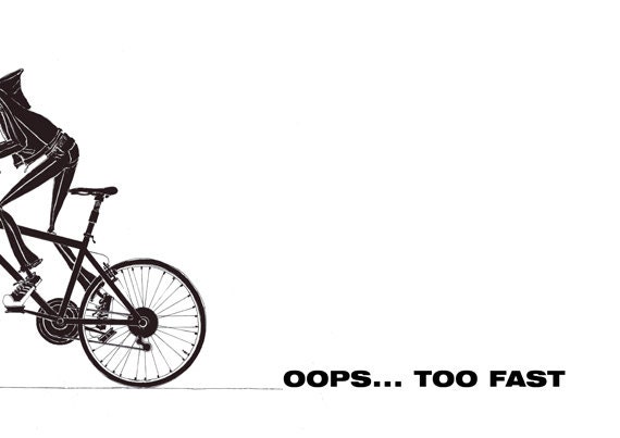 Bicycle Art Print Bike Art Print from the Original Ink | Etsy