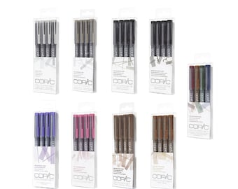 Copic Multiliner | 4 Pieces Pen Set Color Ink | Design Sketch Drawing