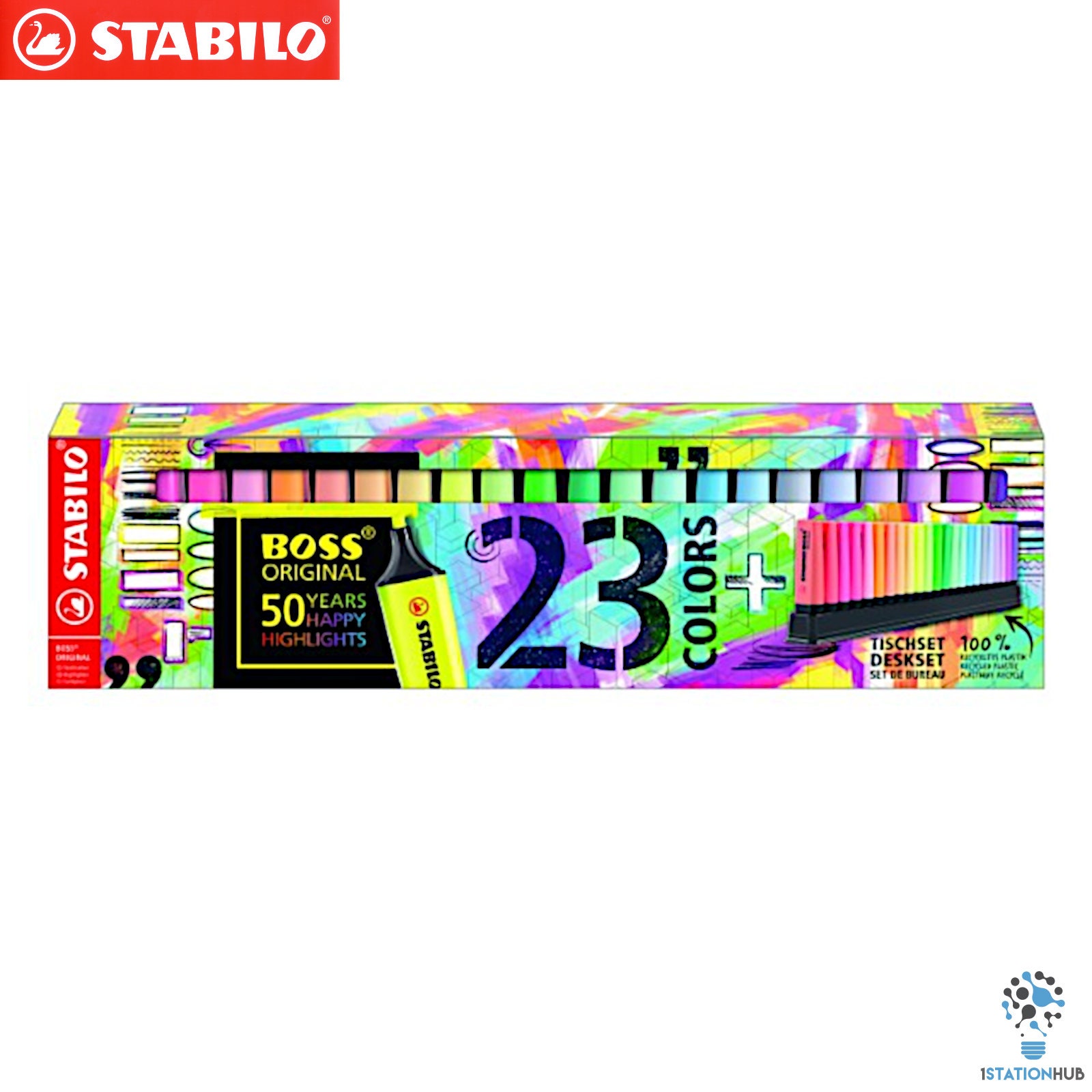 Buy Limited Edition Stabilo Boss Original Highlighters 23 Colours  Highlighter Deskset Home Office School Stationery Online in India 