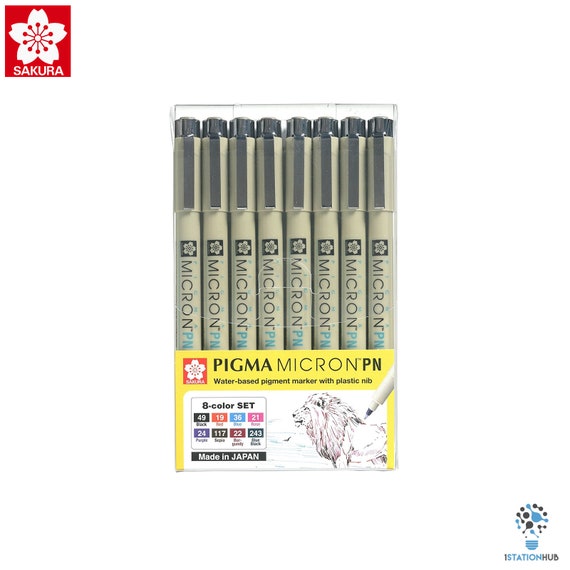 Sakura Pigma Micron PN Pens Set of 3 Assorted Colors
