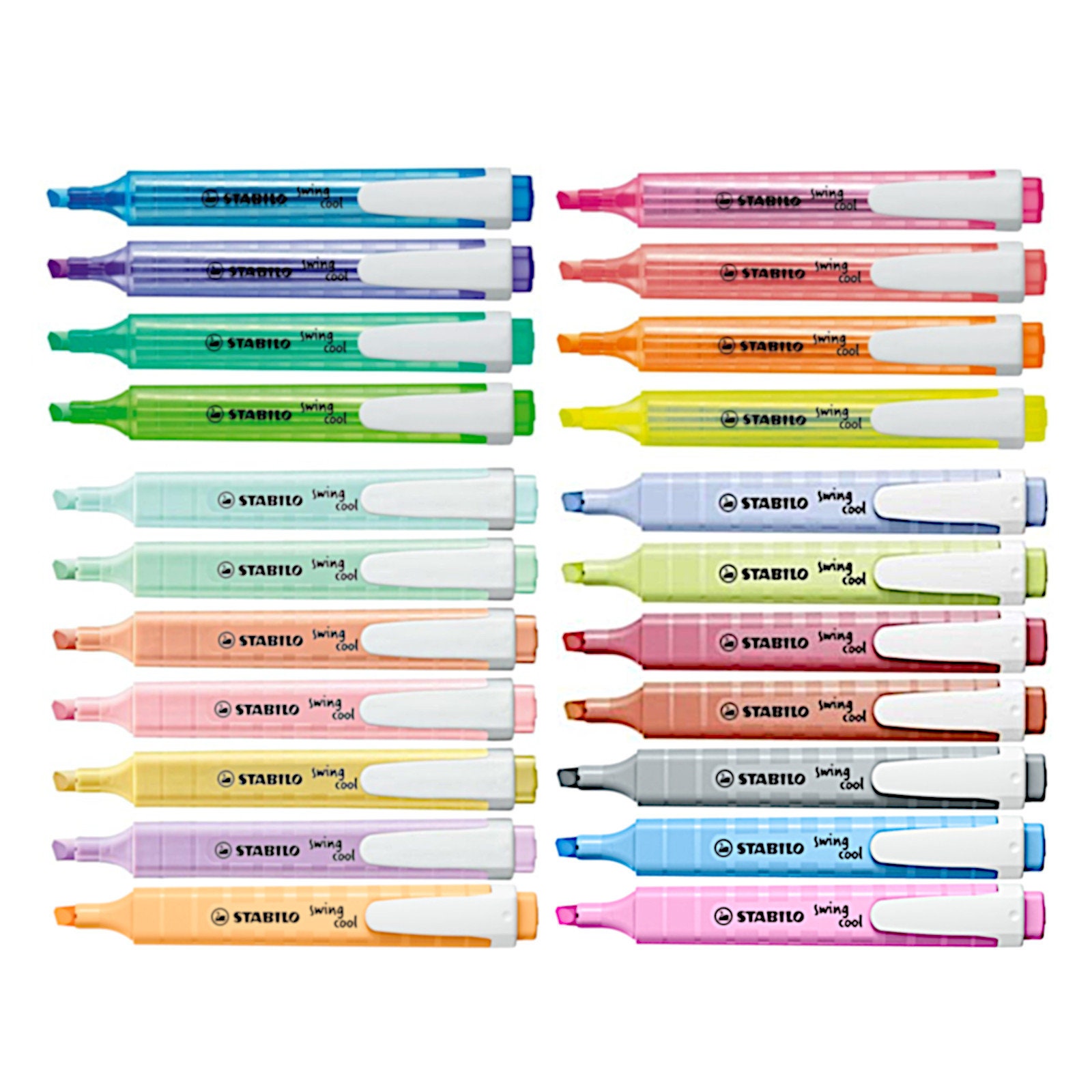 Stabilo Schwan Swing Cool Fluorescent + Pastel Colour Highlighters