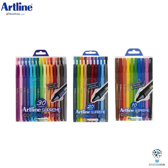 Artline Supreme Fine EPFS-210 Pen 0.6mm Nib Fineliner Color Pens Bullet  Journal Lettering Sketch Art Drawing Bujo 