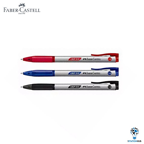 Faber Castell Grip X10 Retractable Ballpoint Pen 1.0mm Black - Israel, do a  barrel roll x10 
