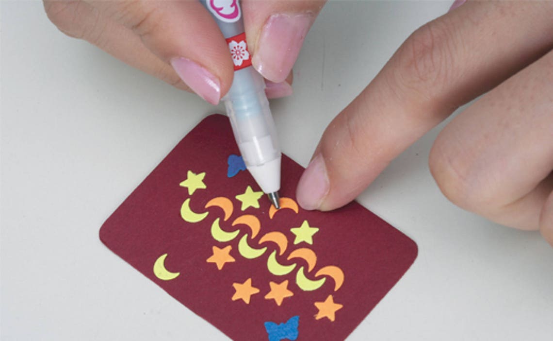 Sakura Quickie Glue Pinpoint Pen 3 Pezzi - Colla Liquida A Rullo Per Craft E Cardmaking