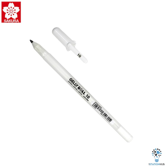 White Gel Pens for Art Drawing Sketching Writing 1.0mm White Ballpoint Pen  Highlighter (Pack of 3) : : Stationery & Office Supplies