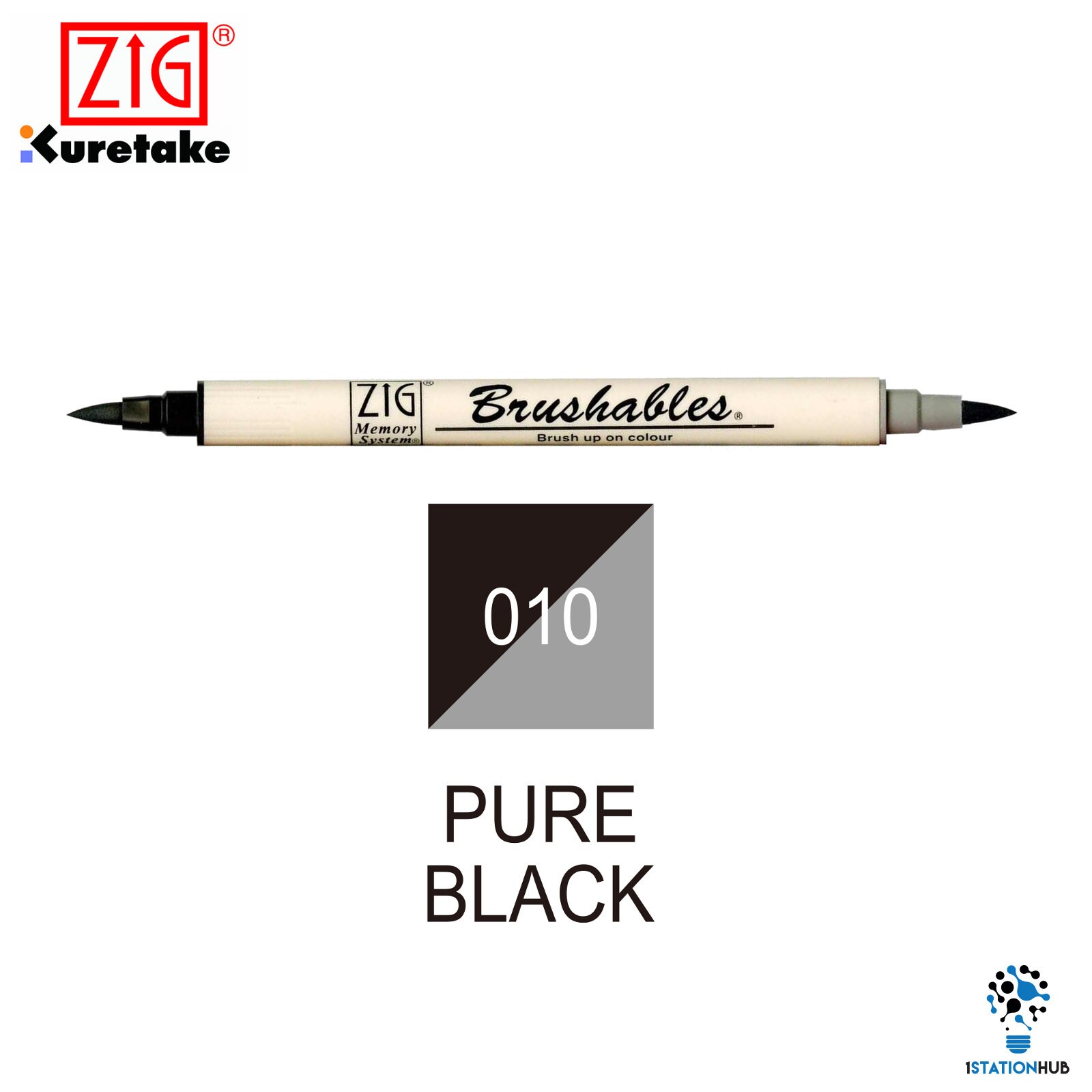 Kuretake Emboss Marker Twin Tip Pen - Set of 3